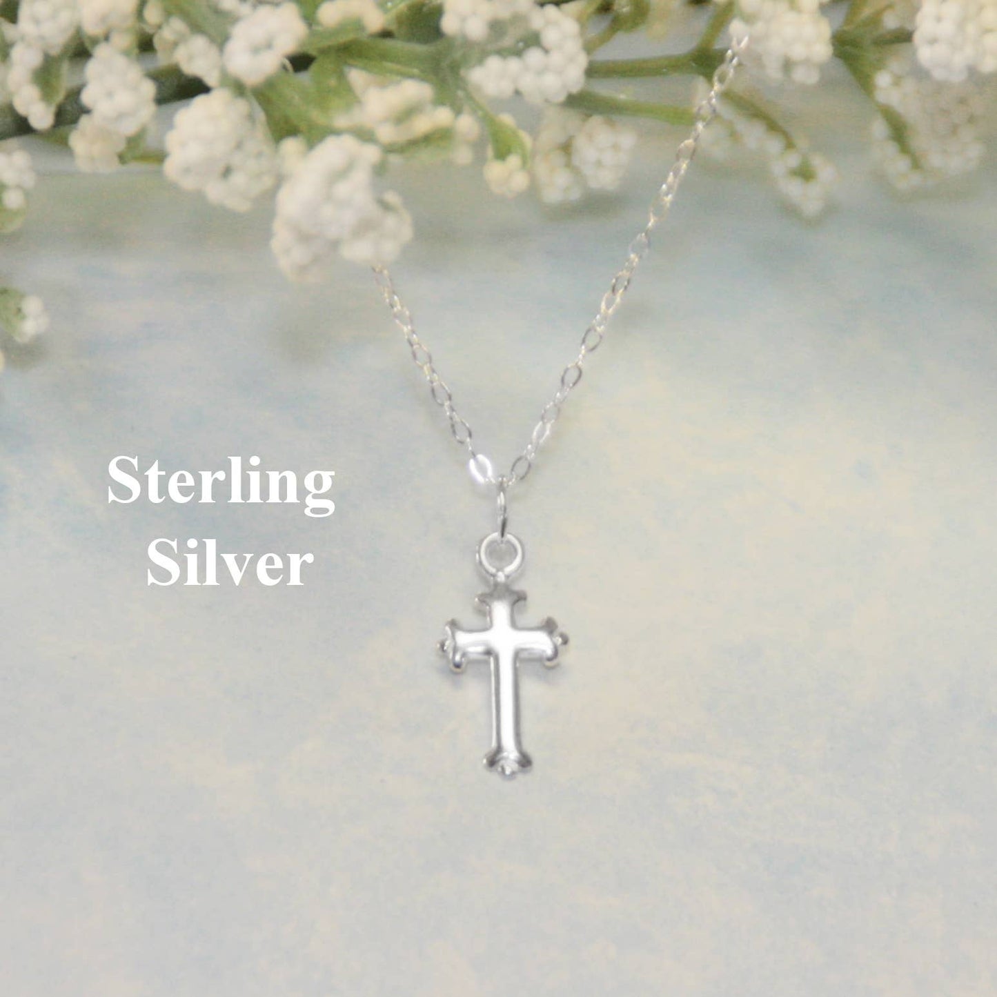 Sterling Silver Cross Child's Necklace