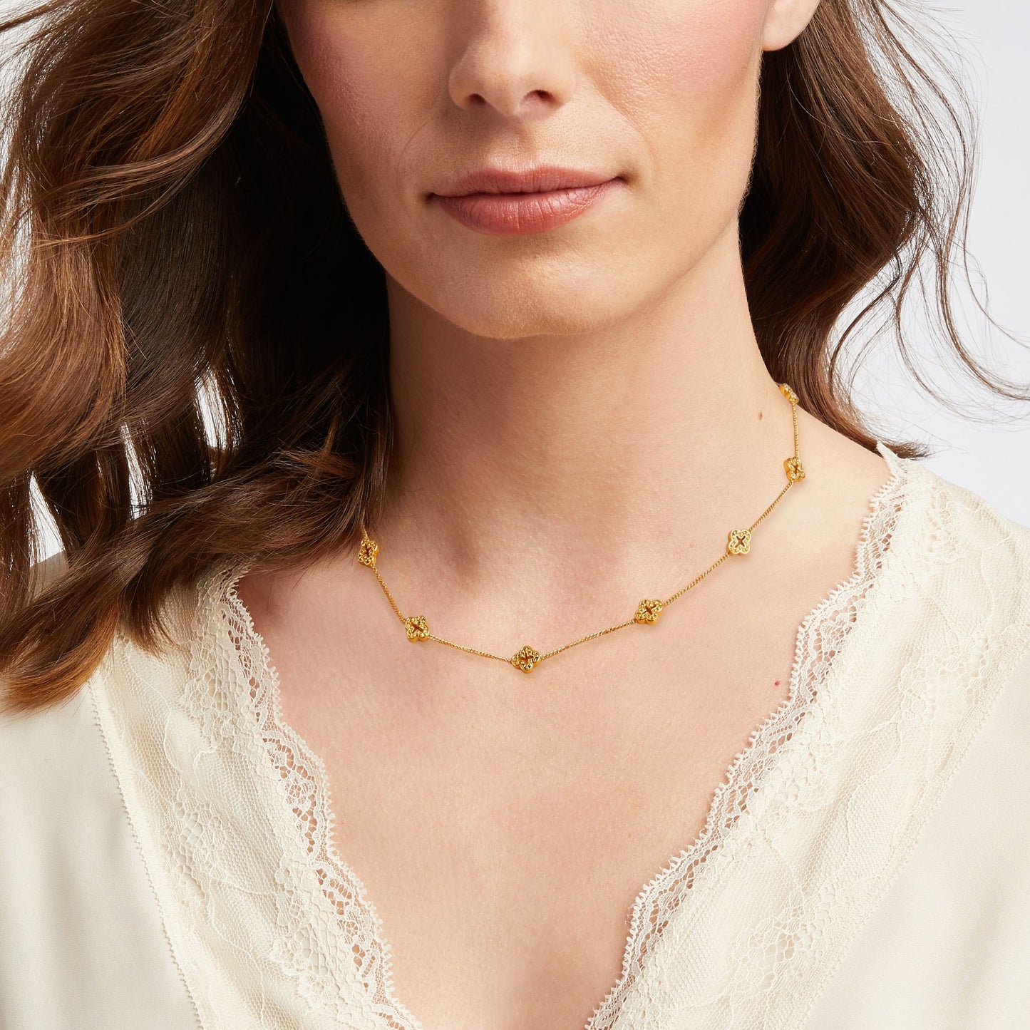 Julie Vos Demi Delicate Station Necklace