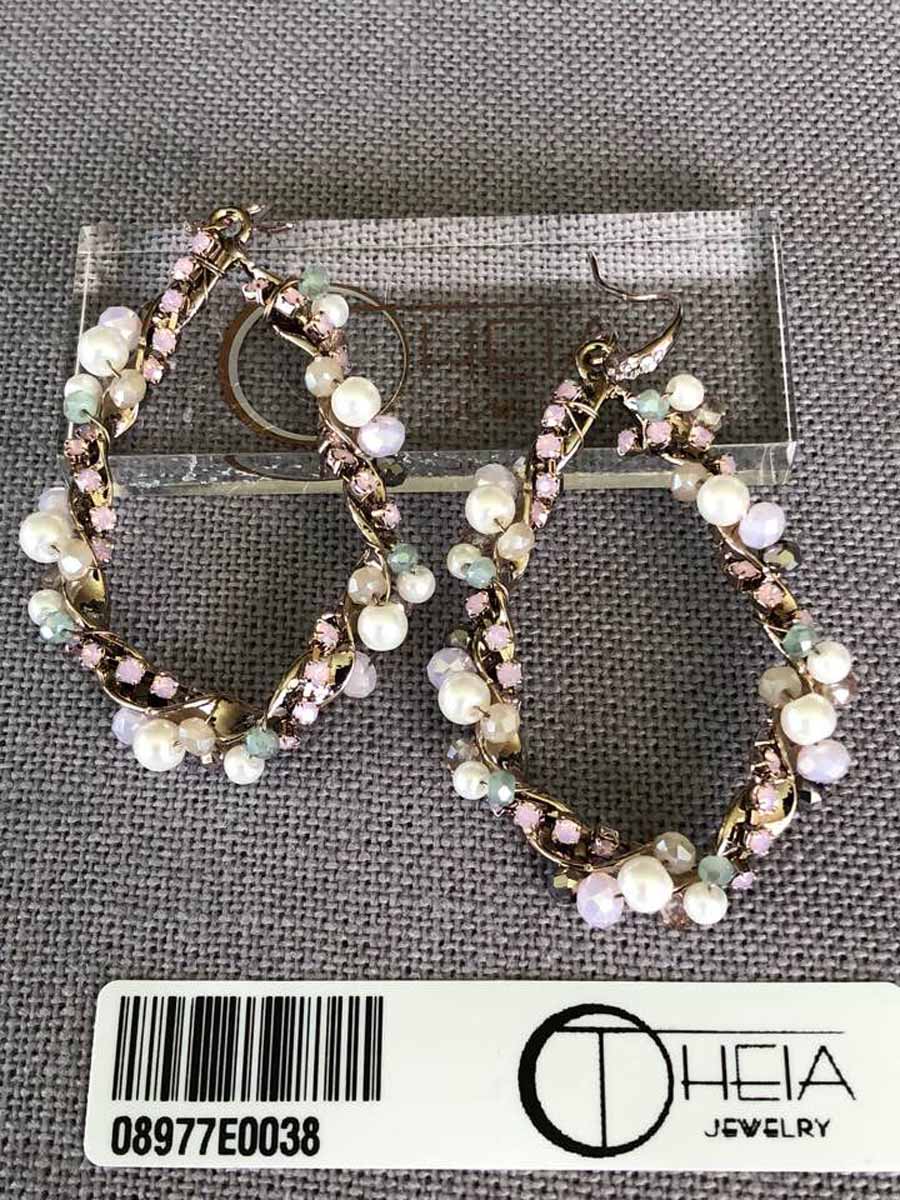 Theia Jewelry Valeria Oval Drop Earrings