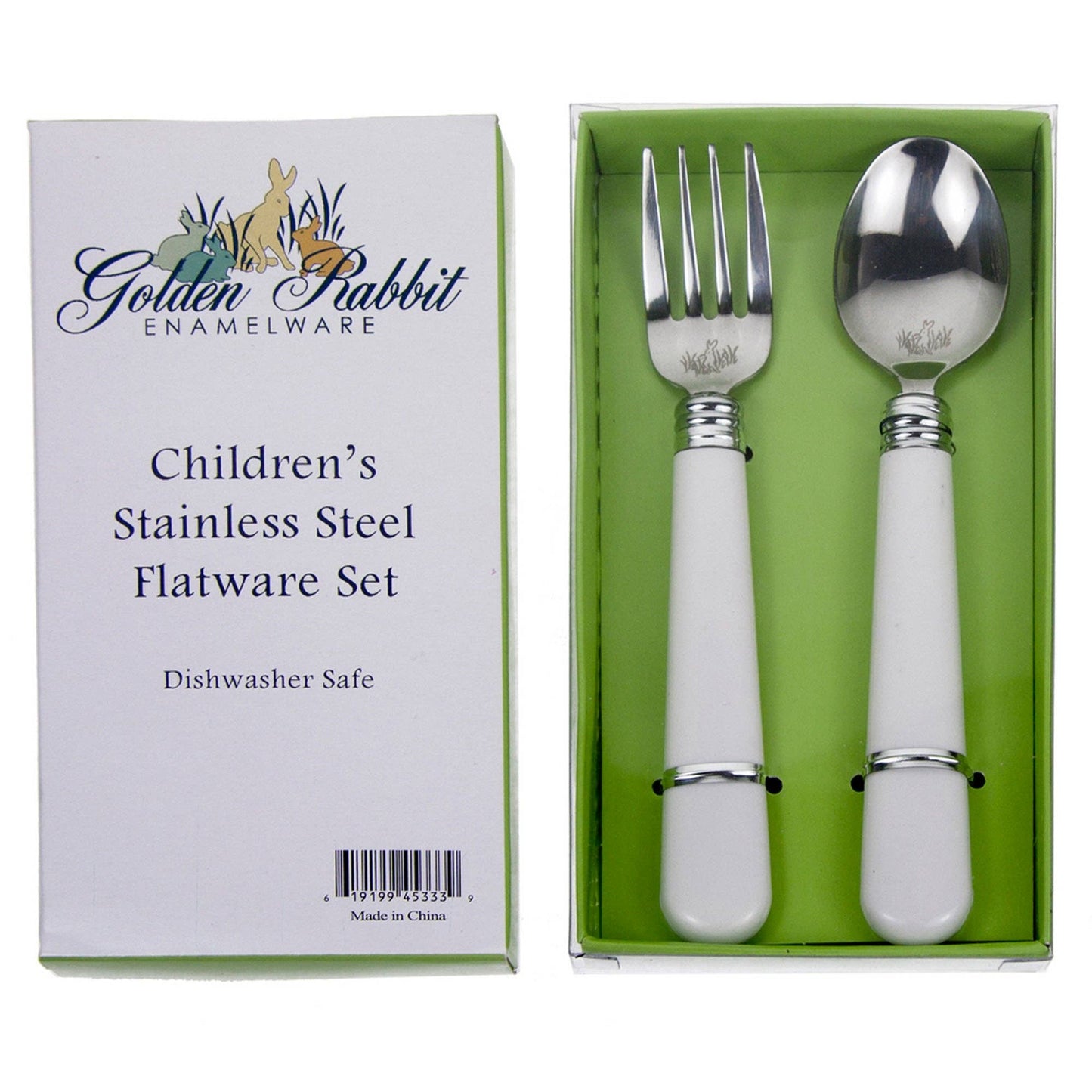 Solid White Children's Flatware Set