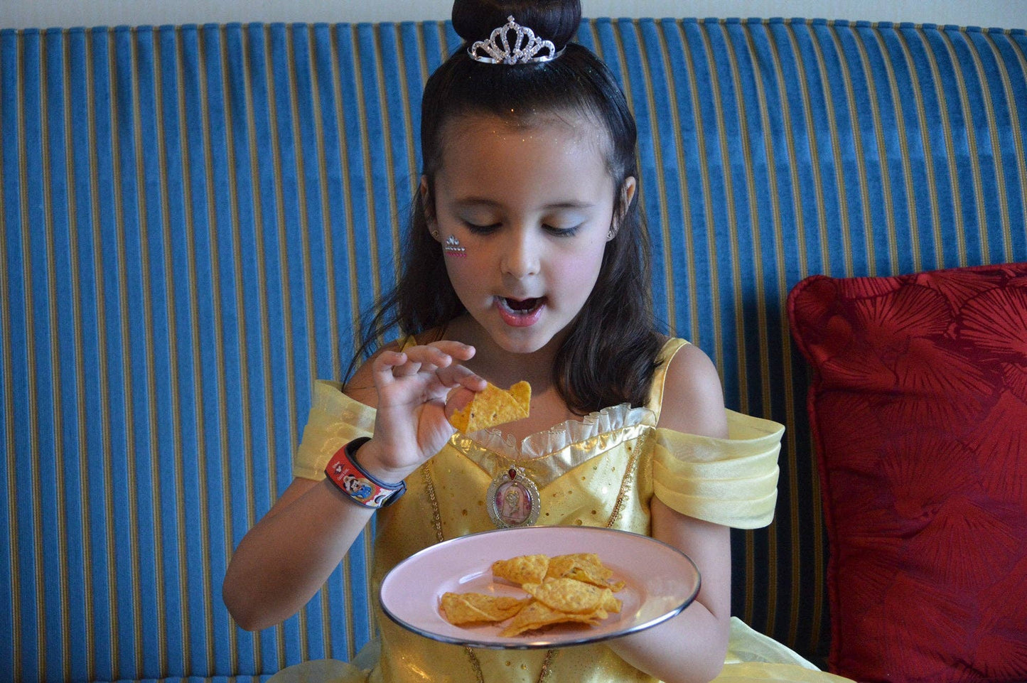 Pink Bunnies Child Mealtime Enamelware Set