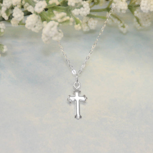 Sterling Silver Cross Child's Necklace