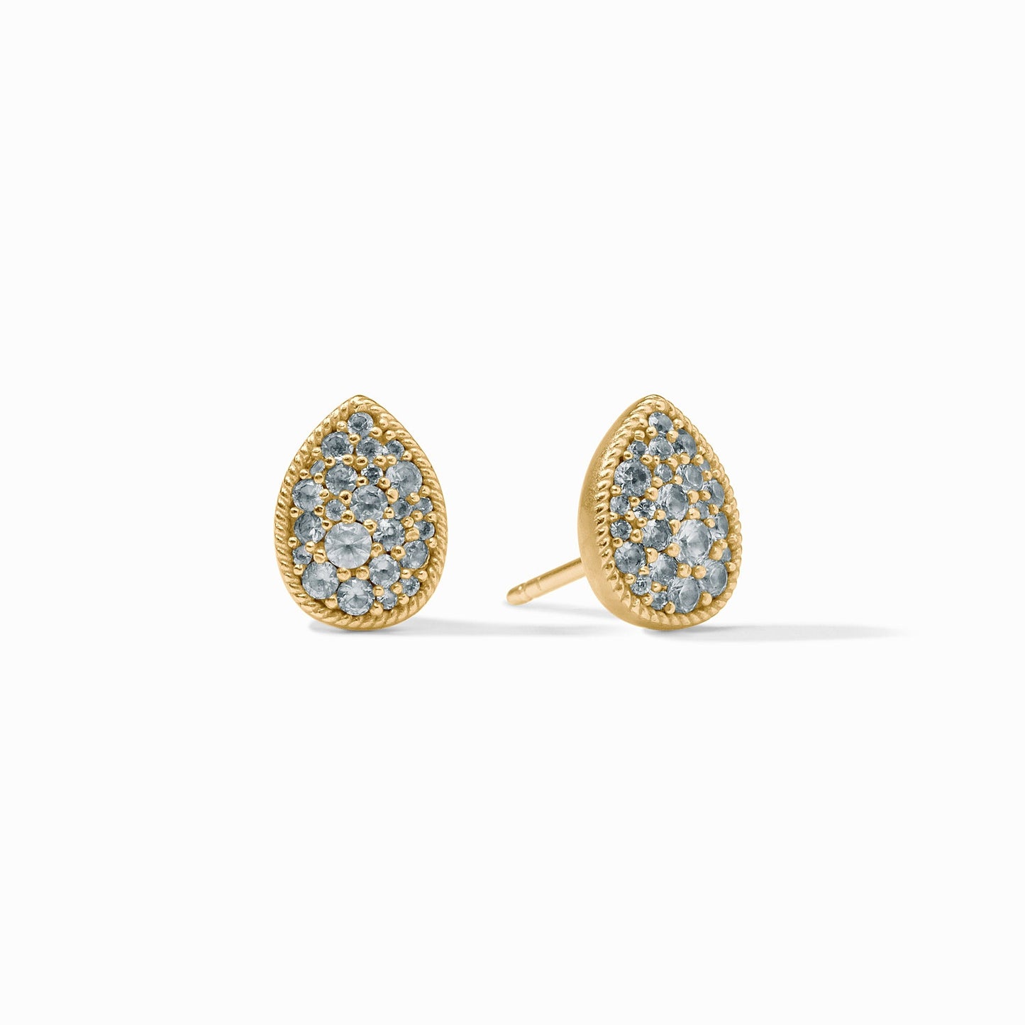 Julie Vos Pave Teardrop Stud Earring