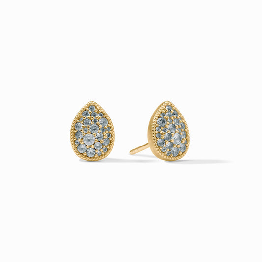 Julie Vos Pave Teardrop Stud Earring