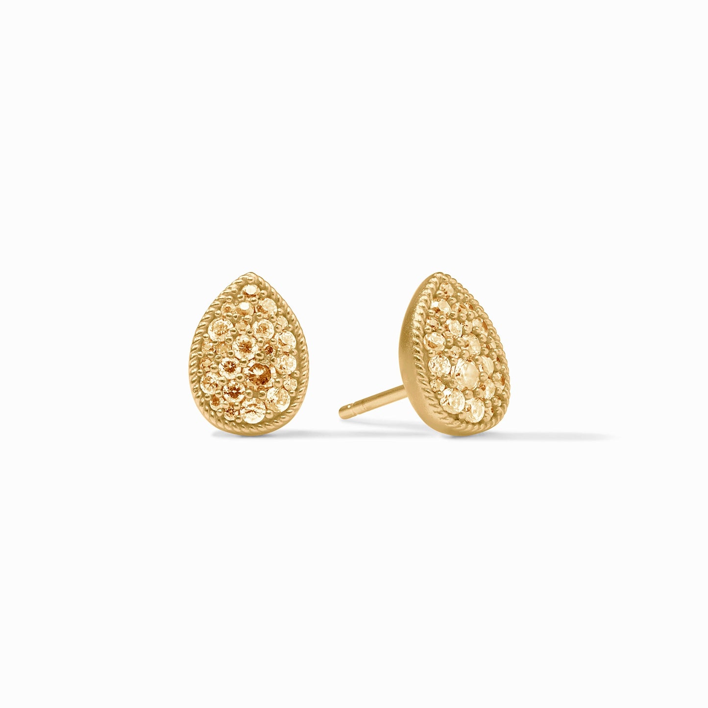 Julie Vos Pave Teardrop Stud Earring