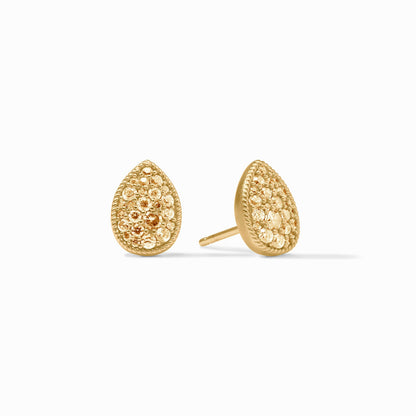 Julie Vos Pave Teardrop Stud Earring