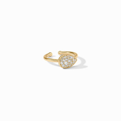 Julie Vos Pave Teardrop Stacking Ring
