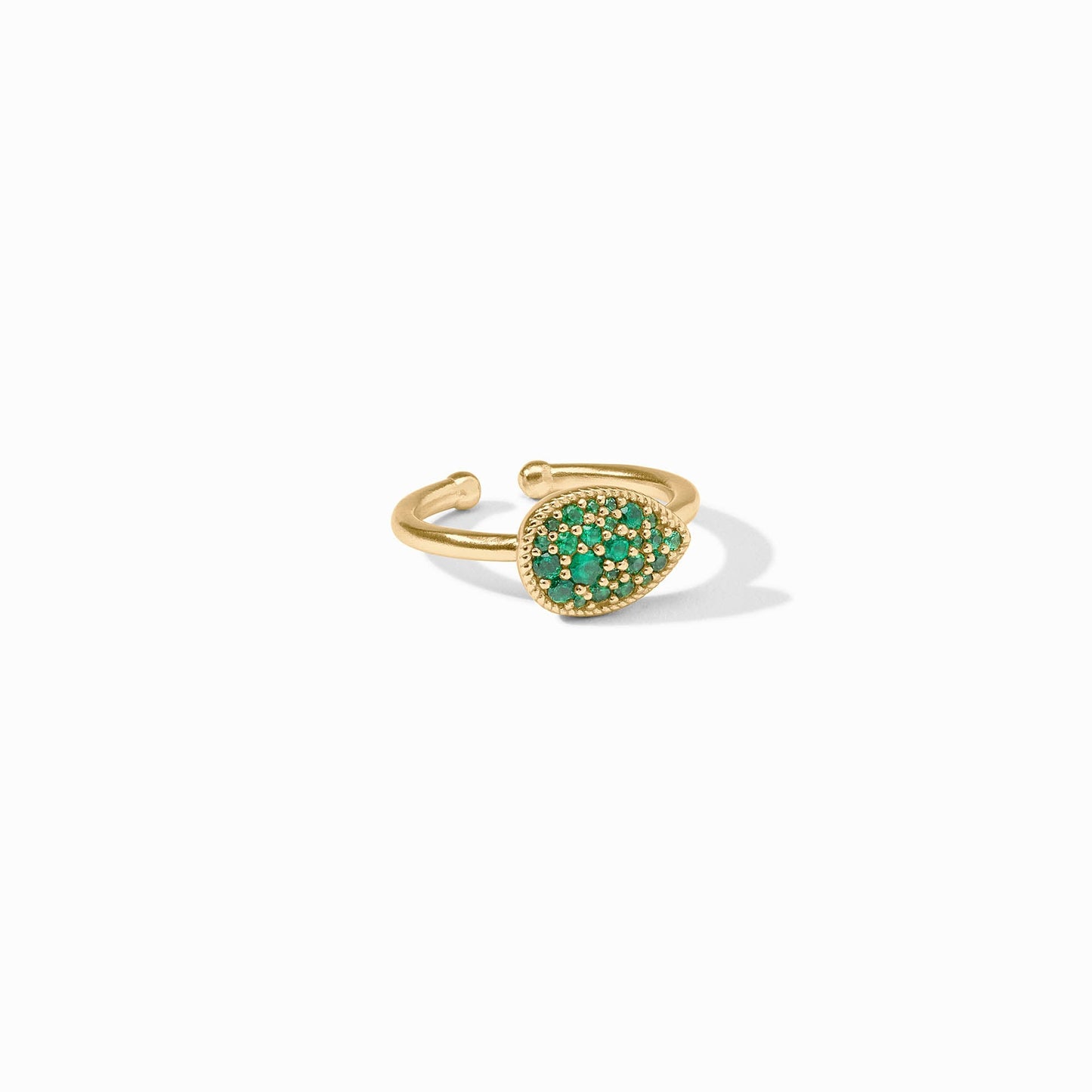 Julie Vos Pave Teardrop Stacking Ring