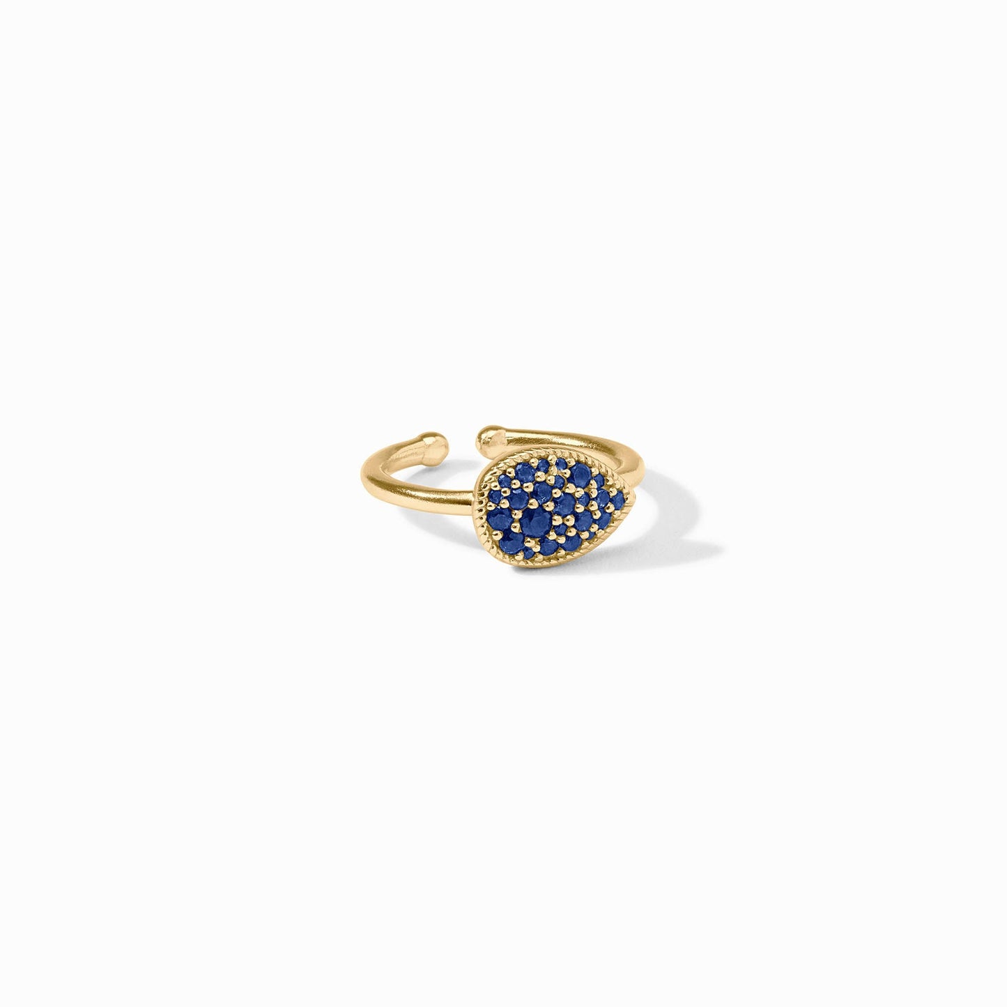 Julie Vos Pave Teardrop Stacking Ring