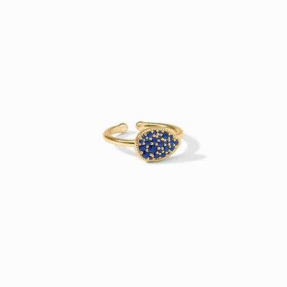 Julie Vos Pave Teardrop Stacking Ring