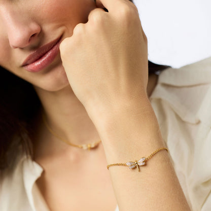 Julie Vos Dragonfly Pave Delicate Bracelet (Copy)
