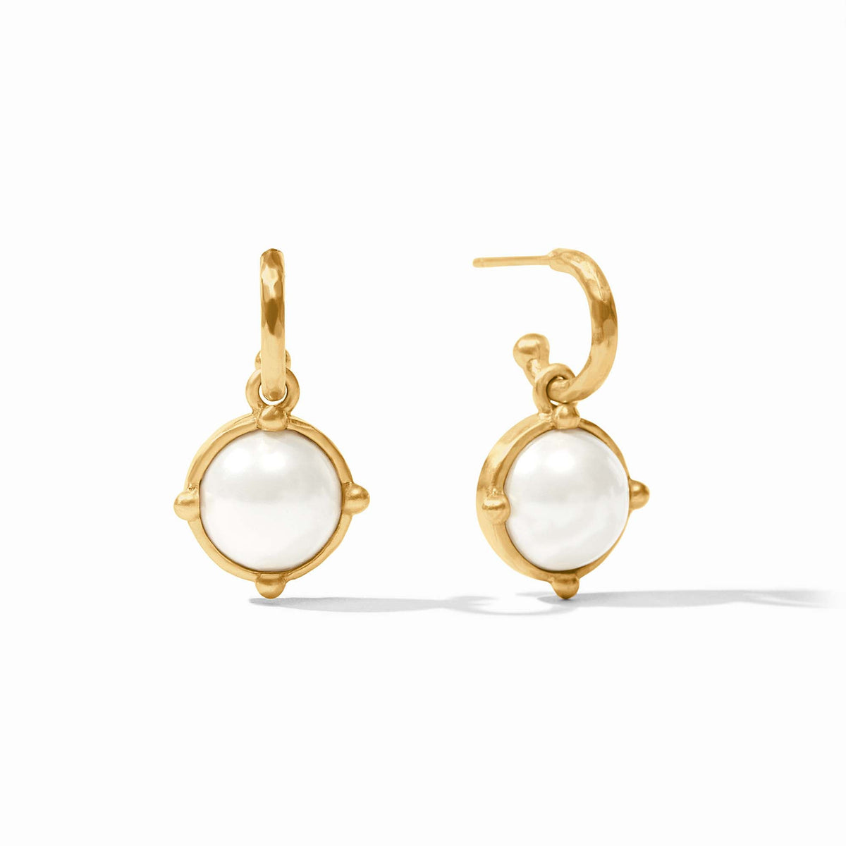 Julie Vos Honeybee Hoop and Charm Earring