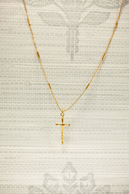 Theia Jewelry Gabrielle Hand Sculpted Cross Pendant