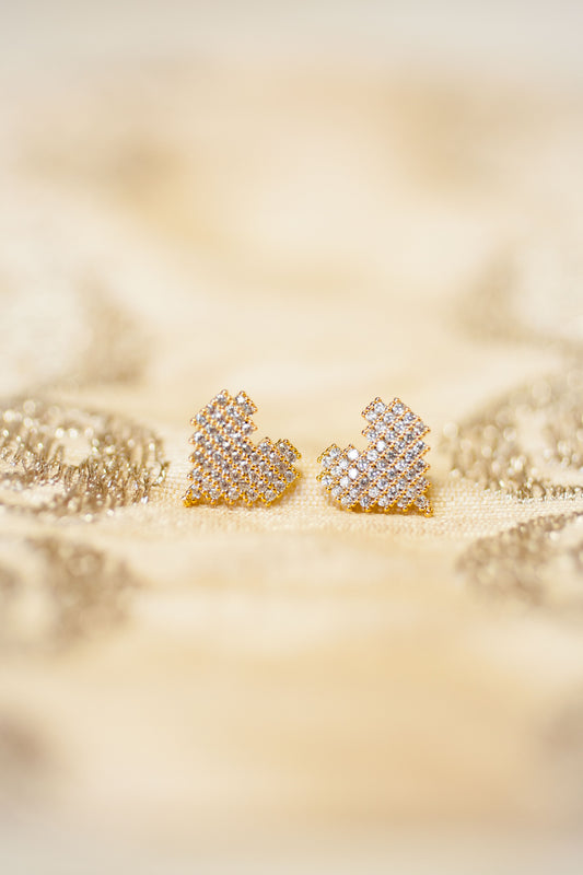 Theia Jewelry Ami Heart Stud Earrings