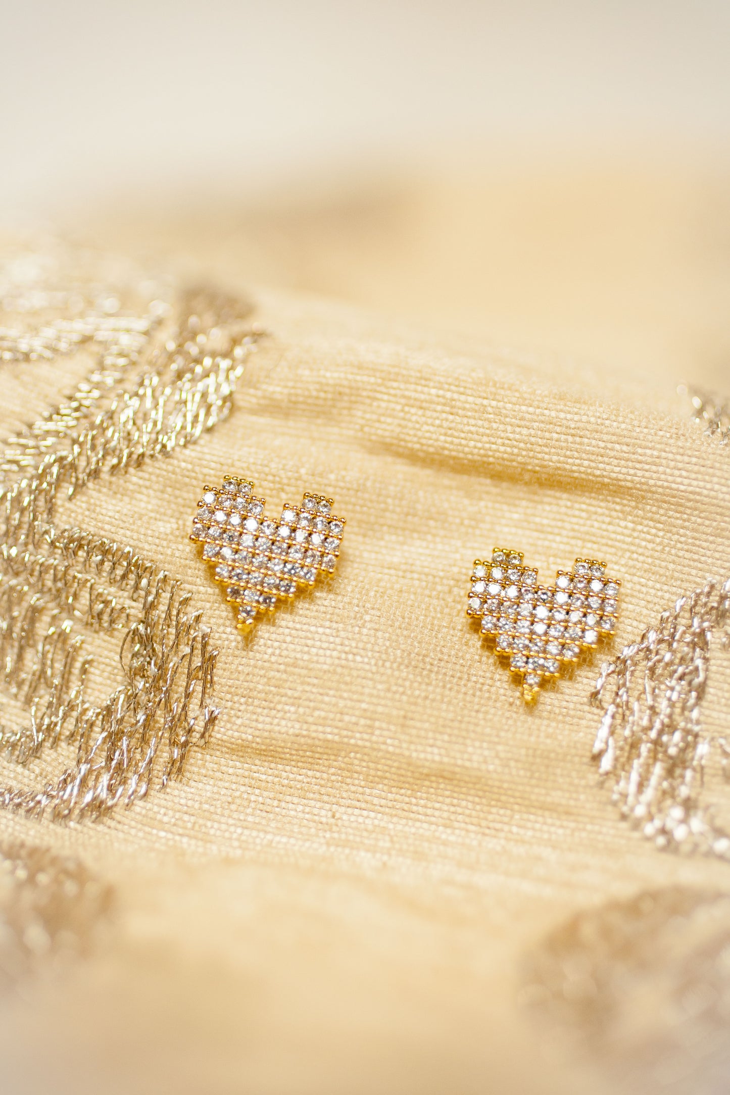 Theia Jewelry Ami Heart Stud Earrings