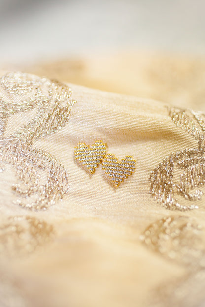 Theia Jewelry Ami Heart Stud Earrings