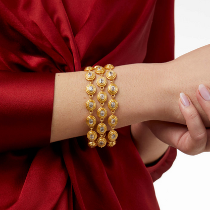 Julie Vos Tudor Triple Row Tennis Bracelet