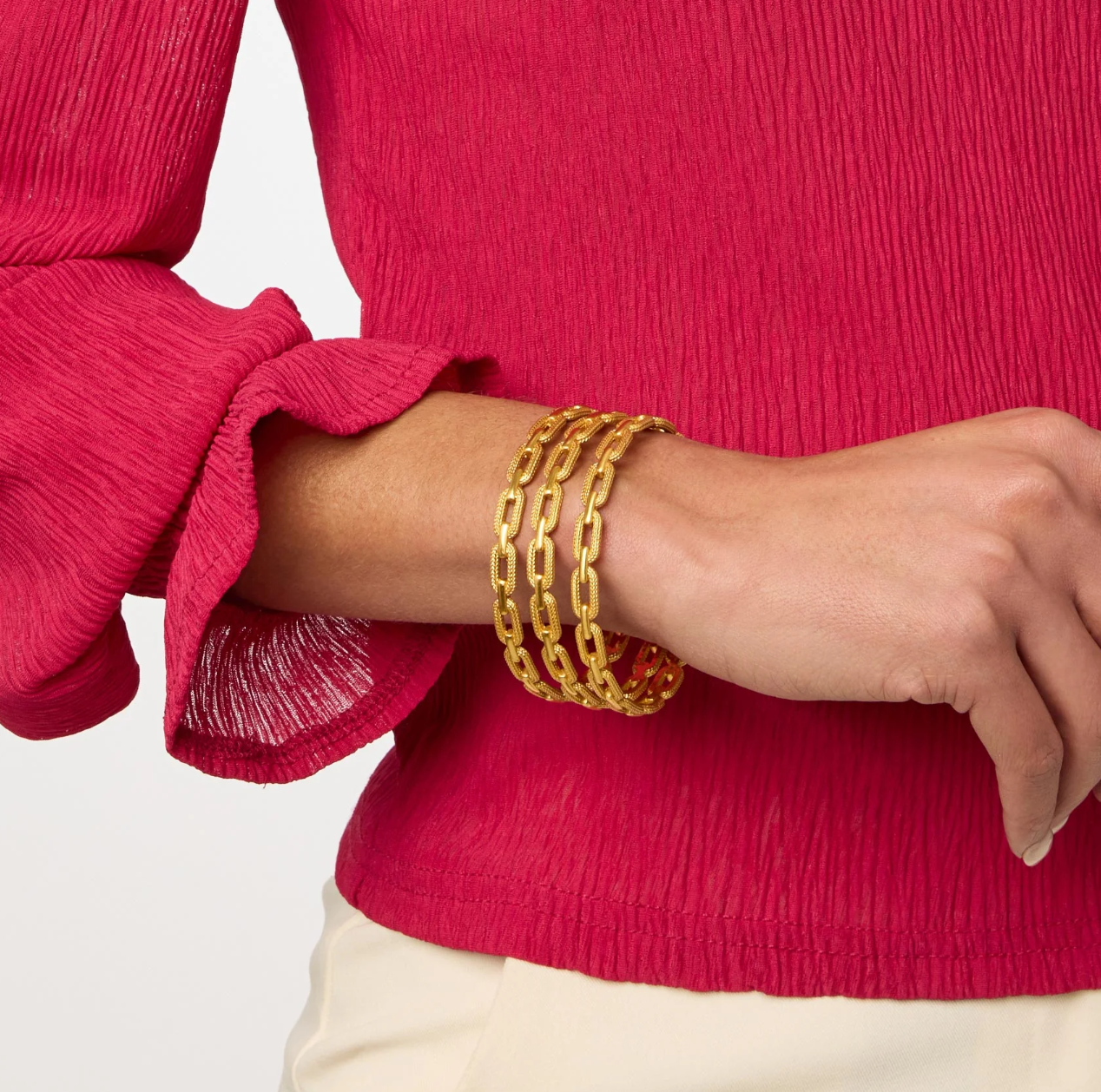 Julie Vos Cheval Paperclip Bangle