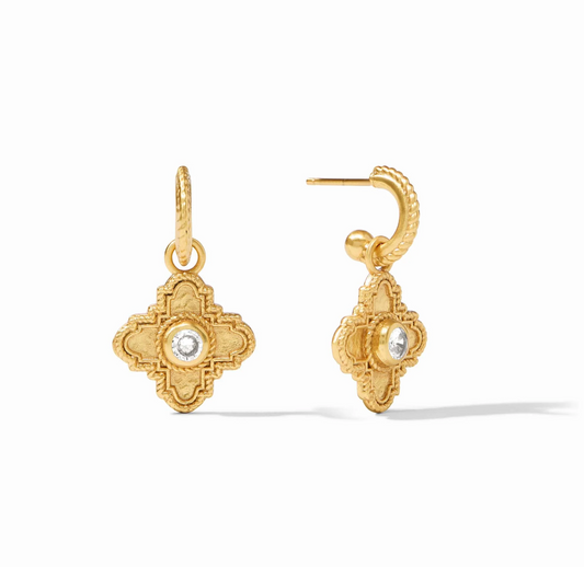 Julie Vos Malta Theodora Hoop & Charm Earring