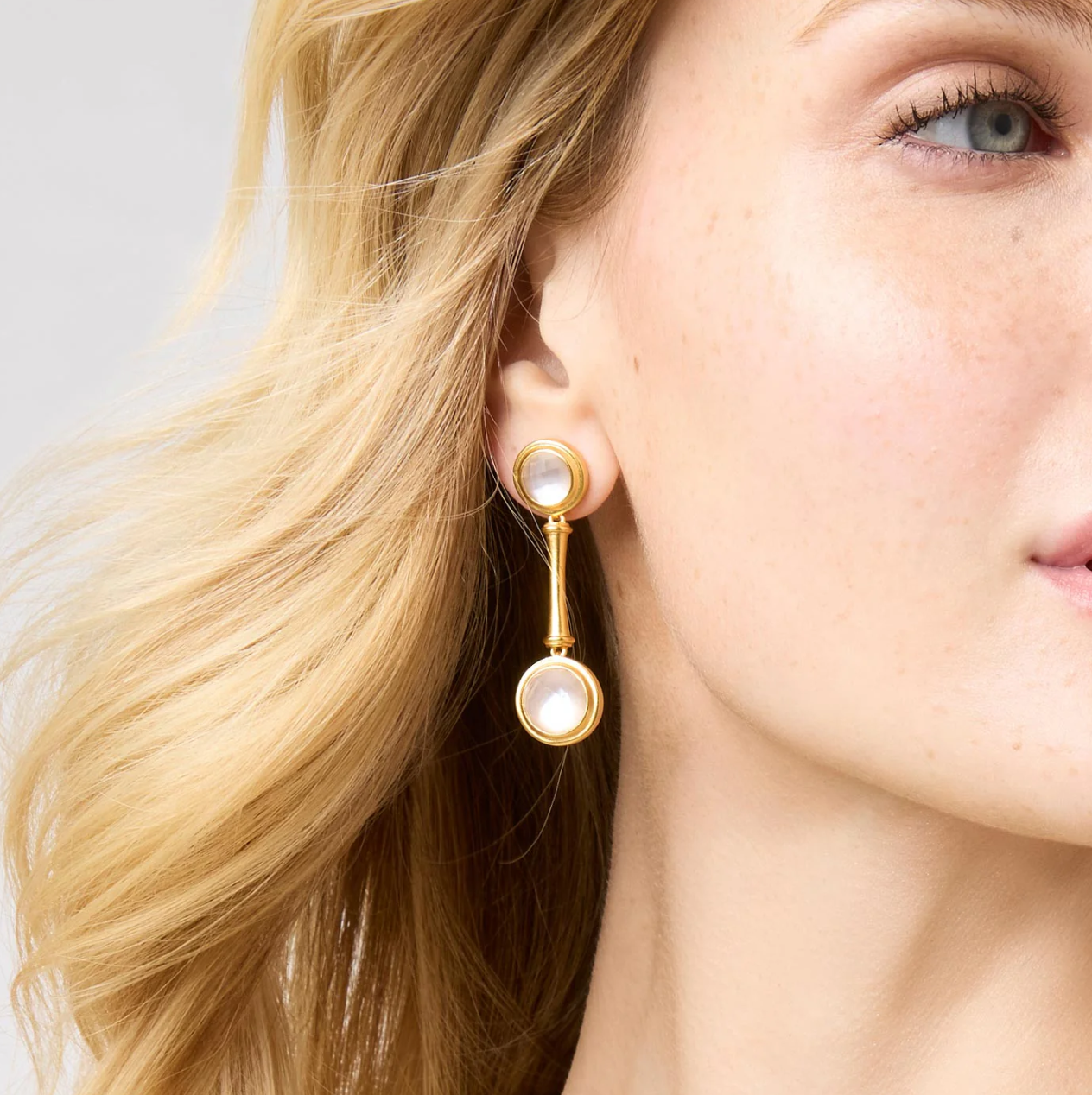 Julie Vos Bamboo Statement Earring