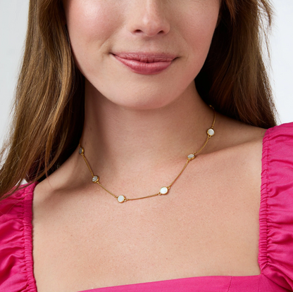 Julie Vos Valencia Delicate Station Necklace