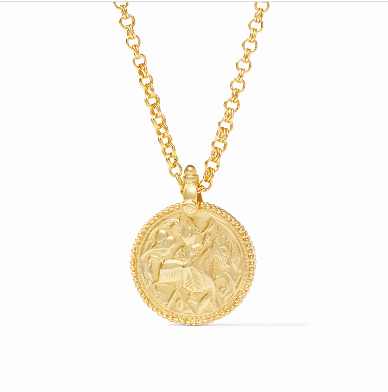 Julie Vos Coin Pendant Necklace