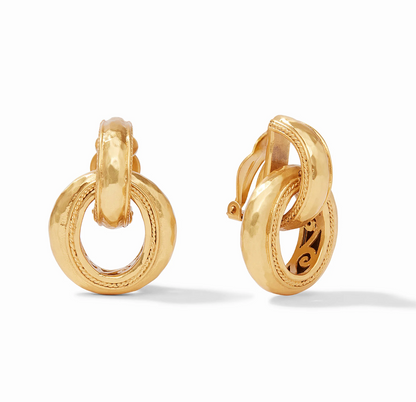Julie Vos Cannes Doorknocker Clip Earring