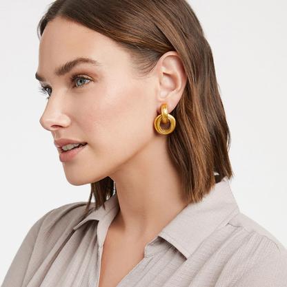 Julie Vos Cannes Doorknocker Clip Earring