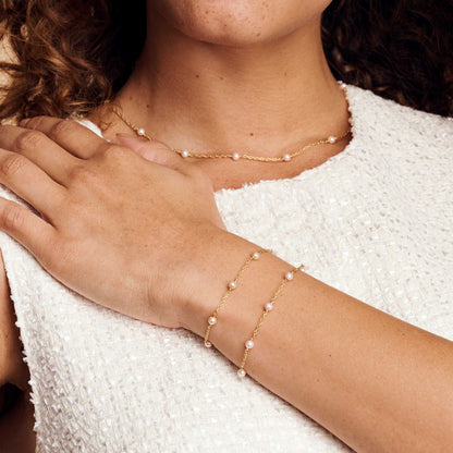 Julie Vos Pink Delicate Bracelet