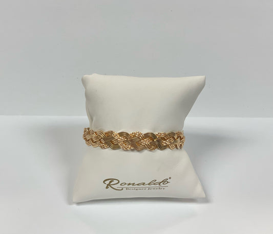Ronaldo Turks Head 12 Strand Gold Bracelet