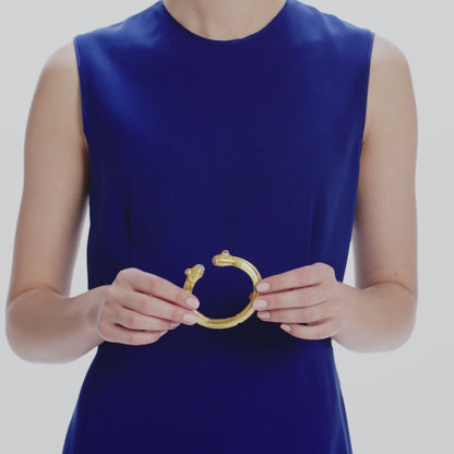 Julie Vos Cabochon Demi Cuff