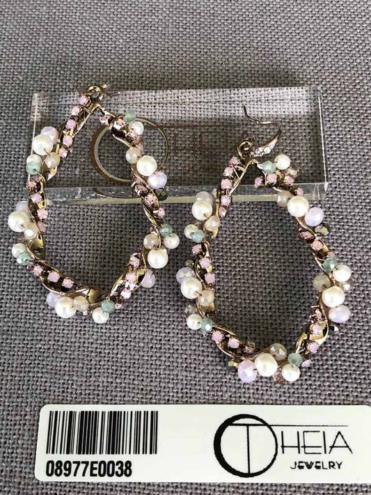 Theia Jewelry Valeria Oval Drop Earrings