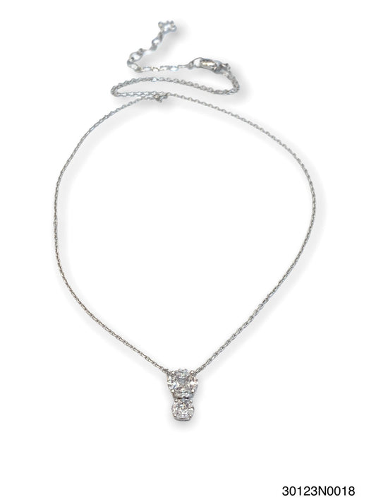 Theia Jewelry Lucia Double Drop Necklace