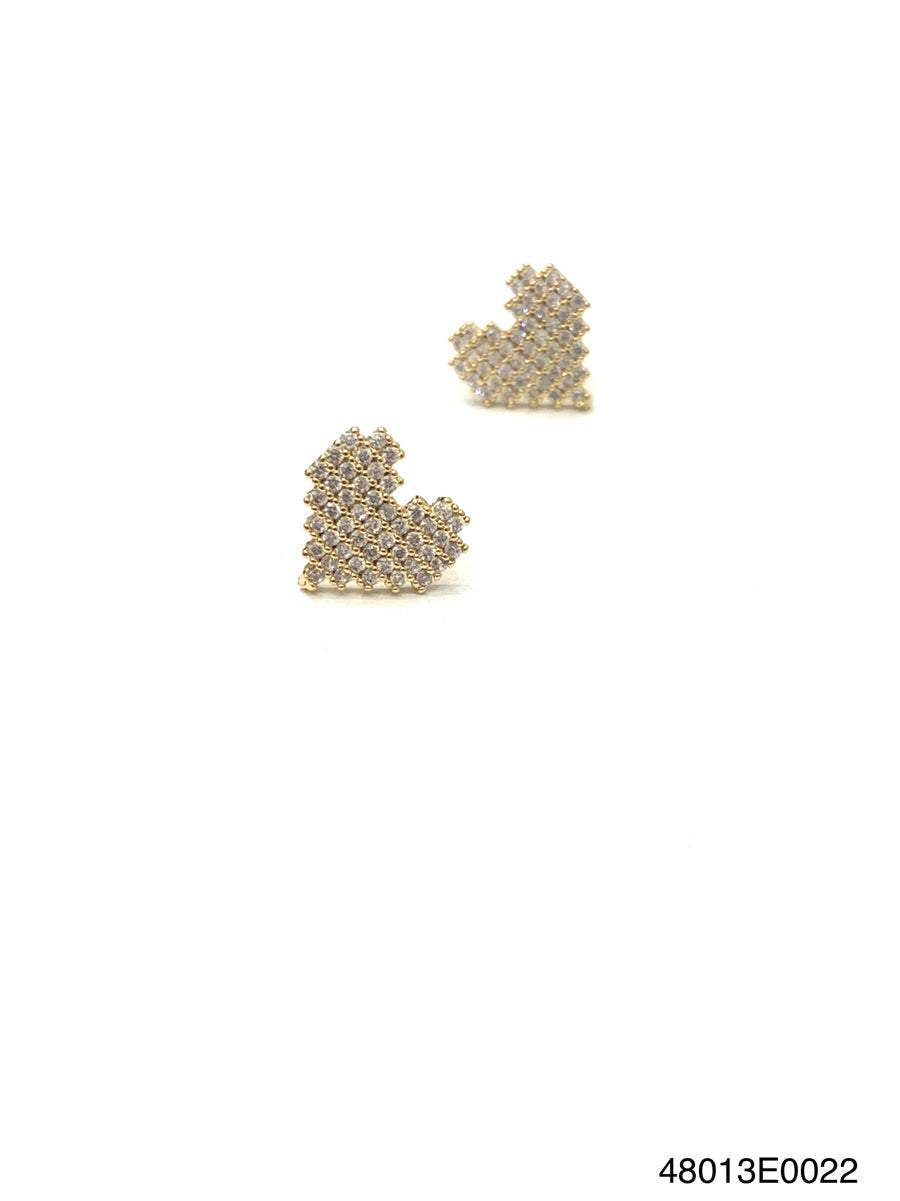 Theia Jewelry Ami Heart Stud Earrings