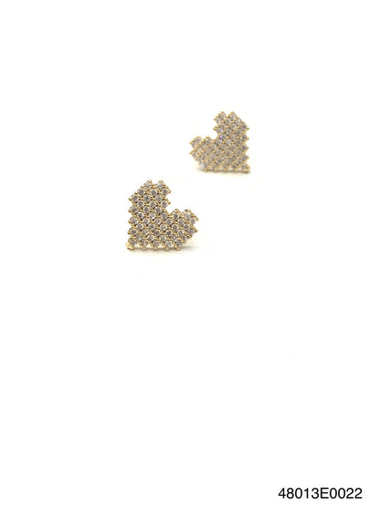Theia Jewelry Ami Heart Stud Earrings