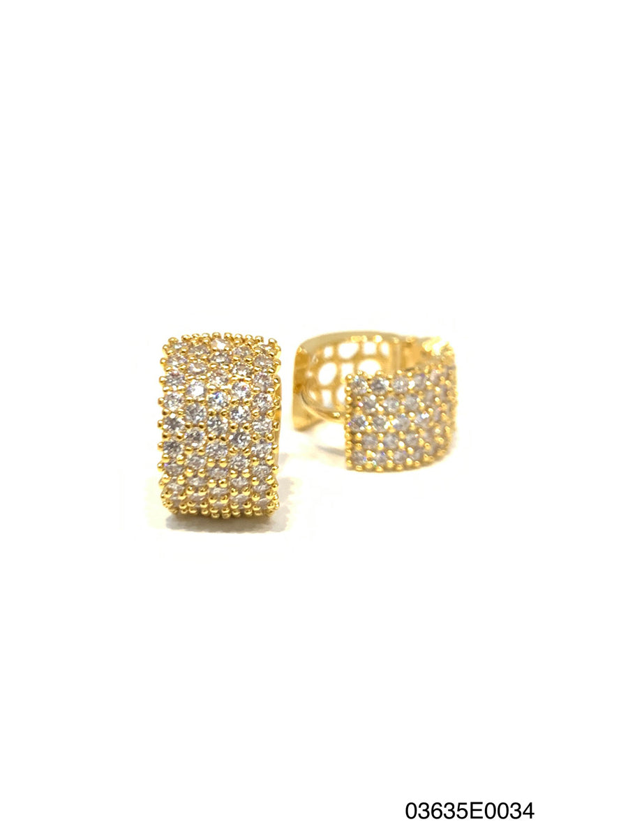 Theia Jewelry Ada Five Rows Small Huggie Earrings