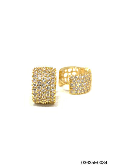 Theia Jewelry Ada Five Rows Small Huggie Earrings