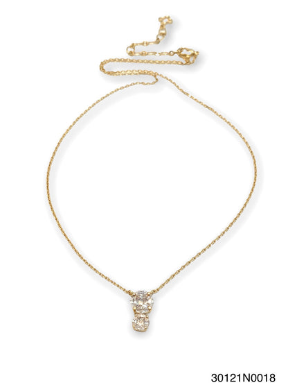 Theia Jewelry Lucia Double Drop Necklace
