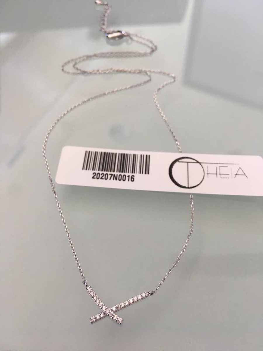 Theia Jewelry Sealed With a Kiss Necklace