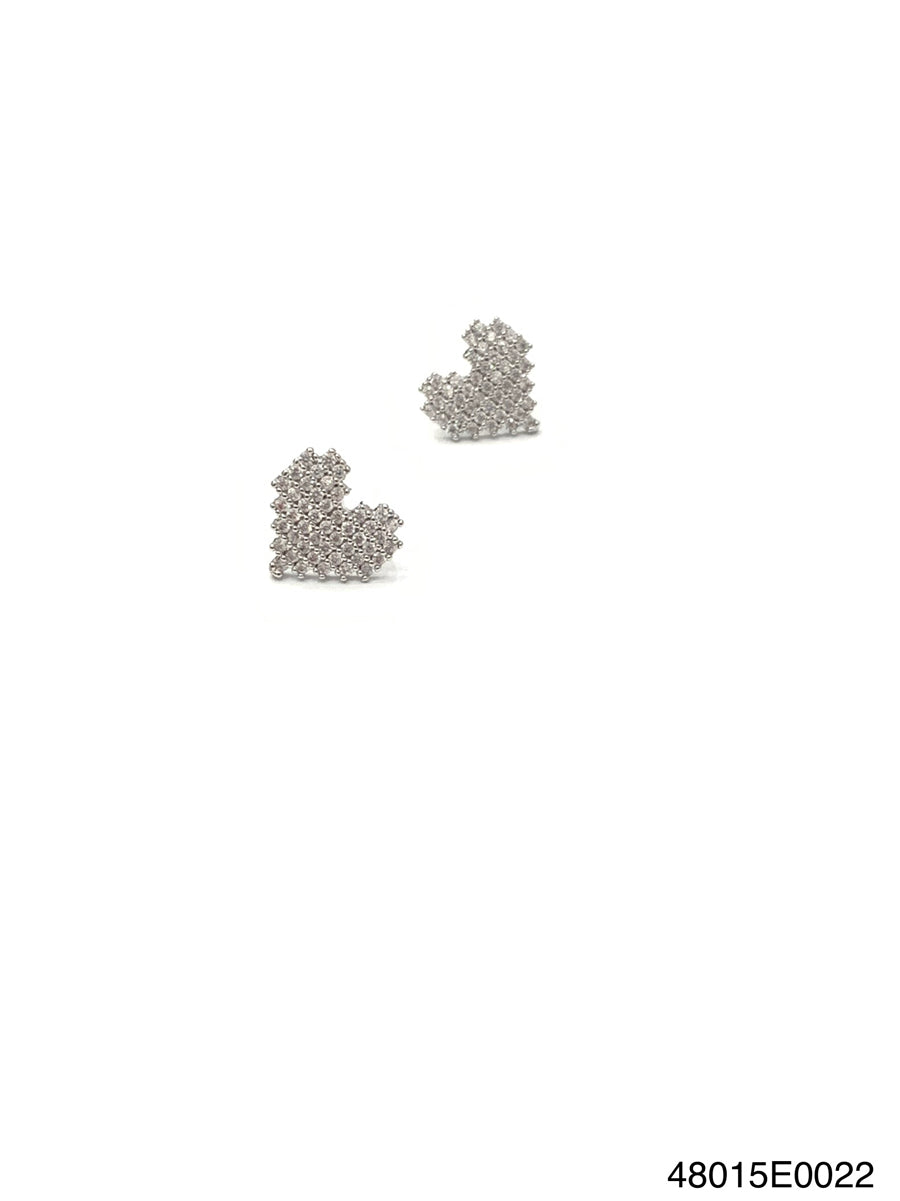 Theia Jewelry Ami Heart Stud Earrings
