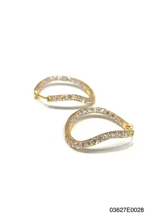 Theia Jewelry Alia Inside Out Hoop Earrings